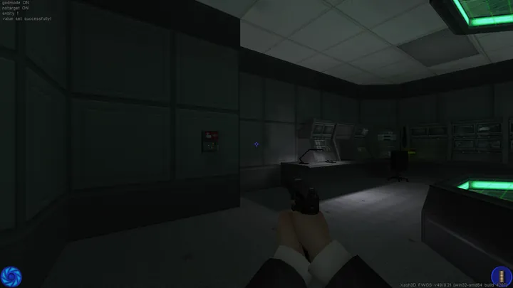 Guard model rendering test; development screenshot, Infiltrate II