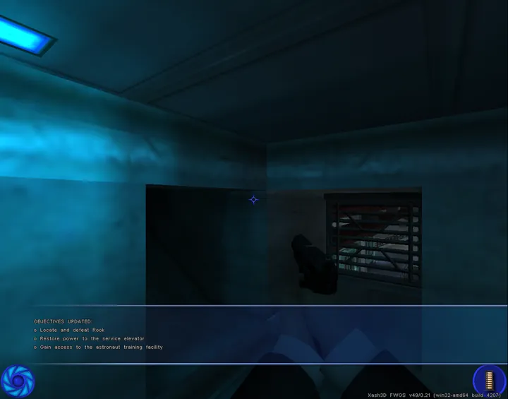Power Station start area; development screenshot, Upper Levels